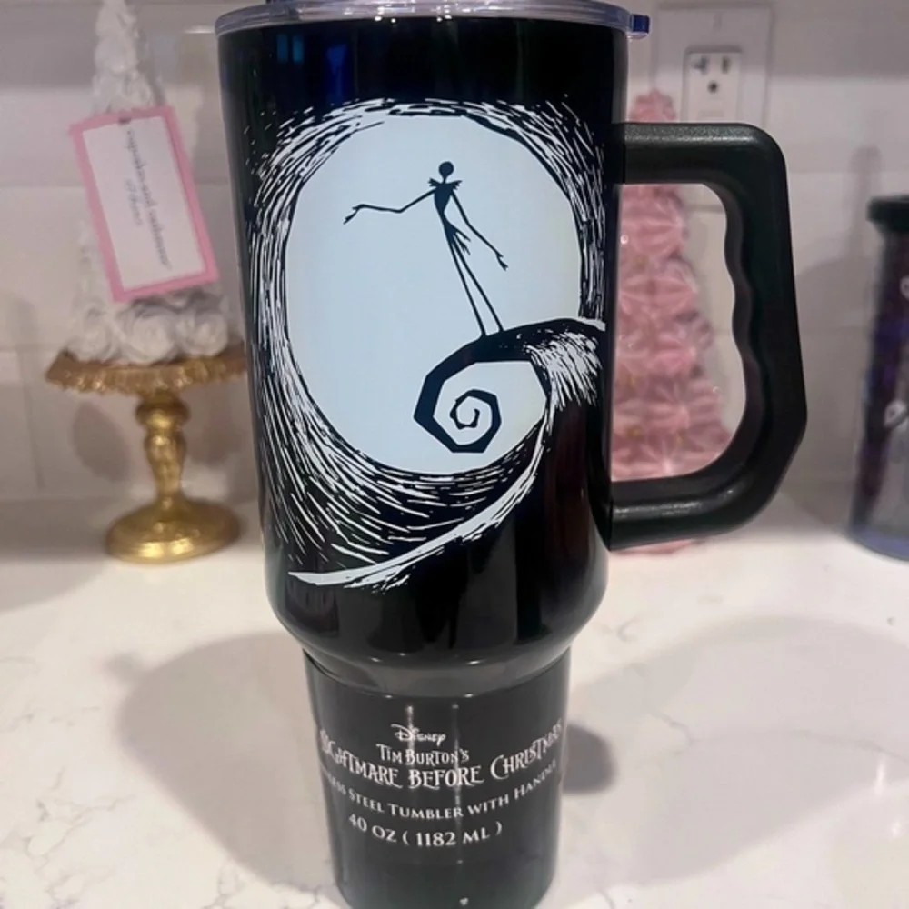 Disney Nightmare Before Christmas Travel Mug Stainless Steel 40oz With Handle
